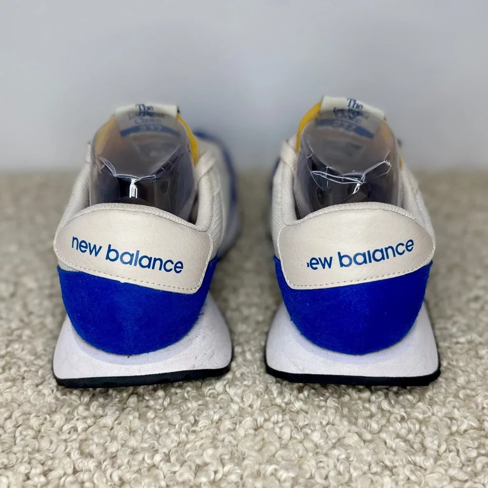 New Balance 237‎ Men's 8 Sneakers Cream Royal Blue Low Top Retro Running Shoes